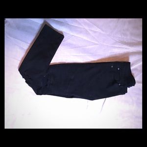Black Moto biker jeans